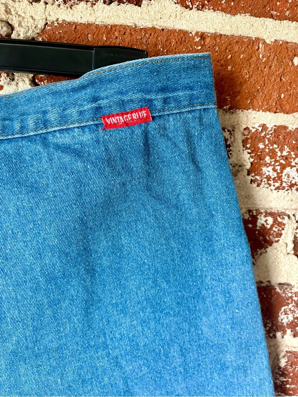 90s Vintage Blue Denim Skirt